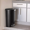 50L Semi Round Plastic Step Trash Can