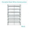 6-Tier Gravity Fed Canrack Kitchen Cabinet Organizer, 15.6" L x 11.75" W x 23.25" H, Silve