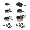 Tramontina 15 Pc Cookware Set Silver Aluminum Nonstick