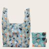 1pc Eco-Friendly Folding Square Shopping Bag; Portable Storage Bag 20.9"*14.96"