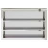 Kitchen Wall Cabinet with Shelves Stainless Steel